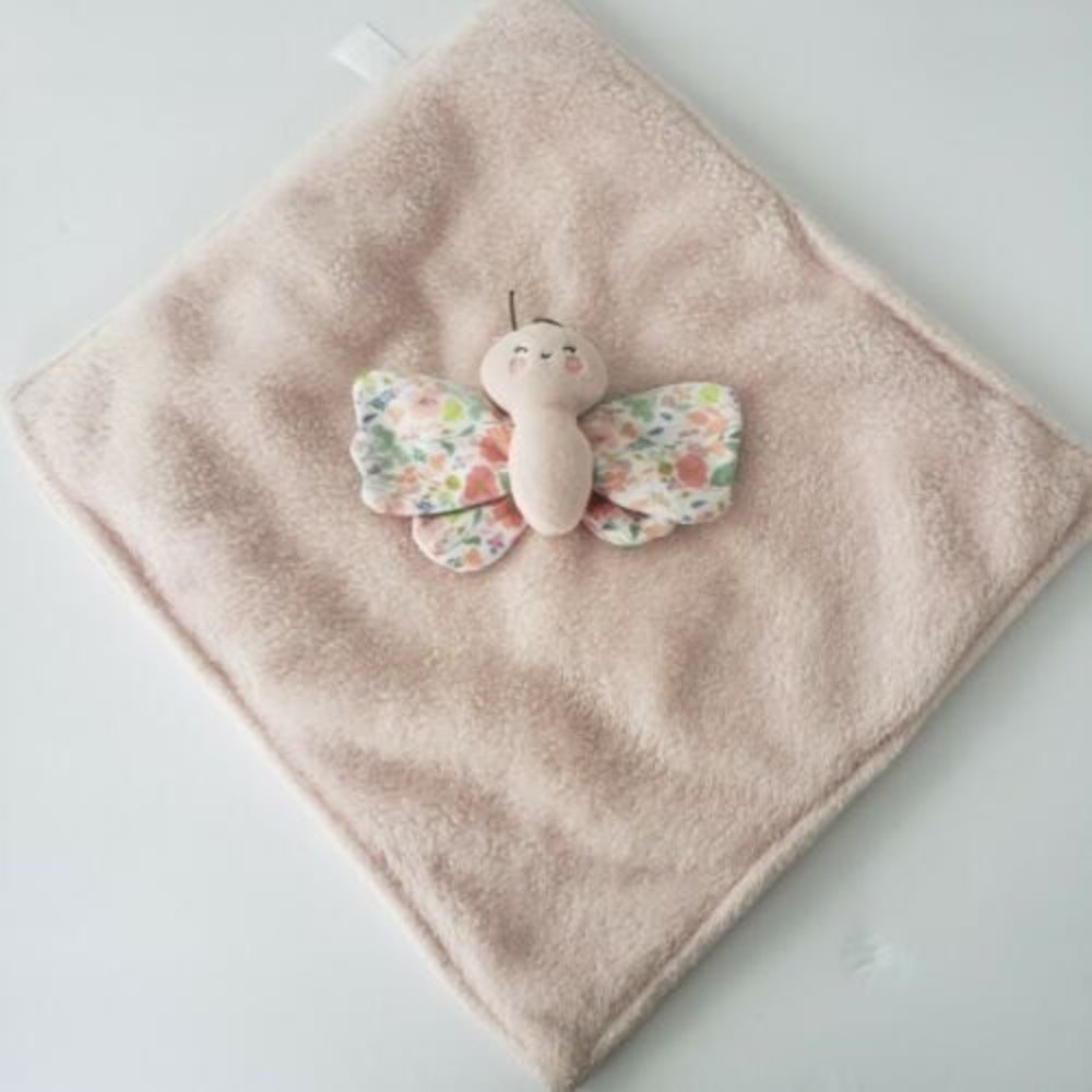 Carter's Pink Butterfly Lovey Blanket